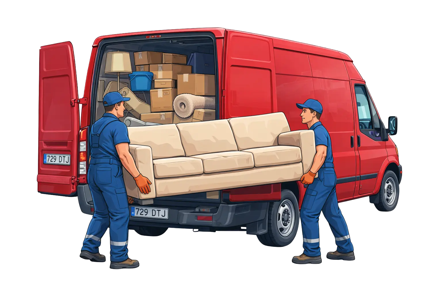 diivani laadimine kaubikusse